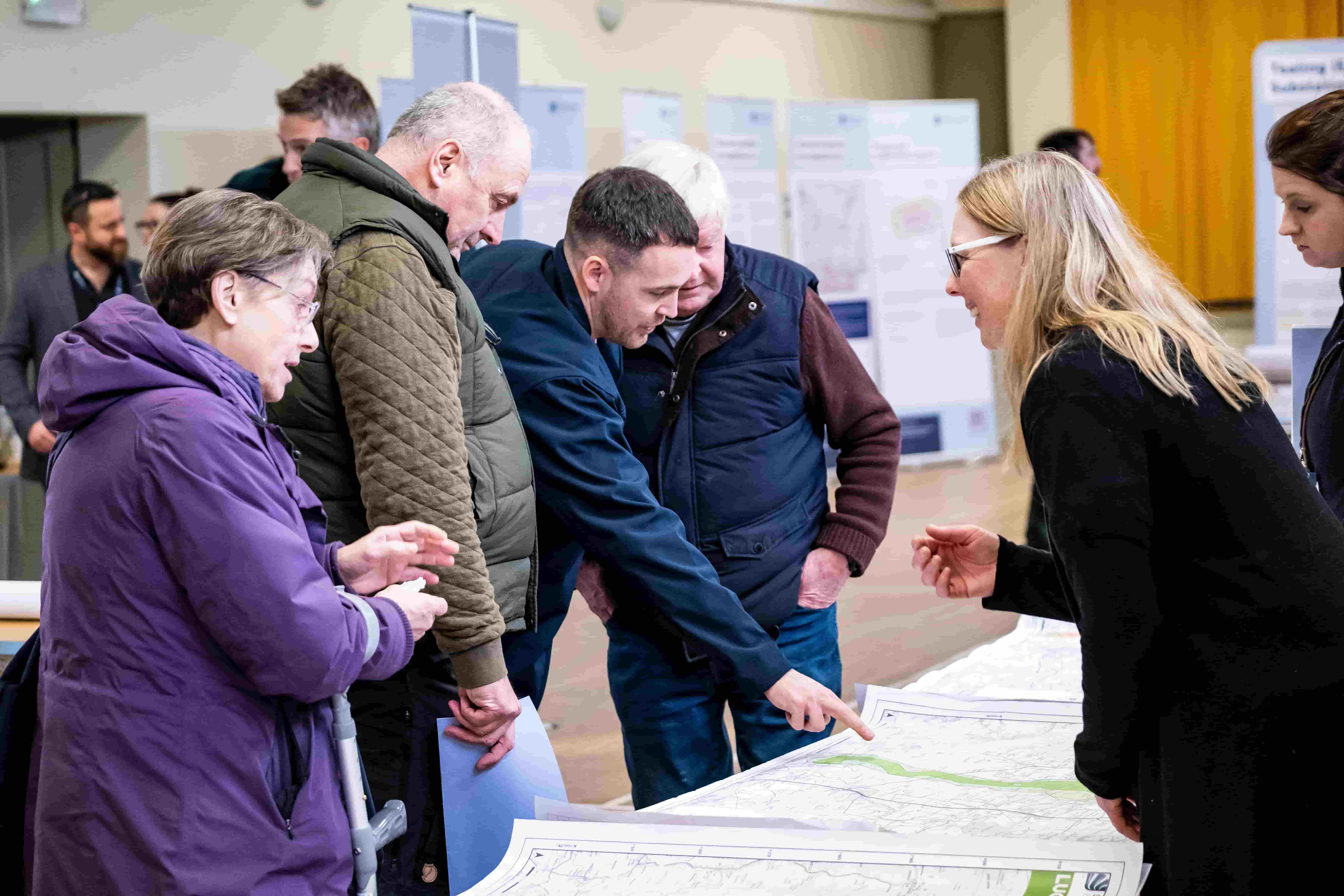Members of the public in dialogue with our team