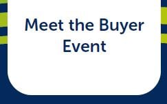 A white box with the text "Meet The Buyer Event