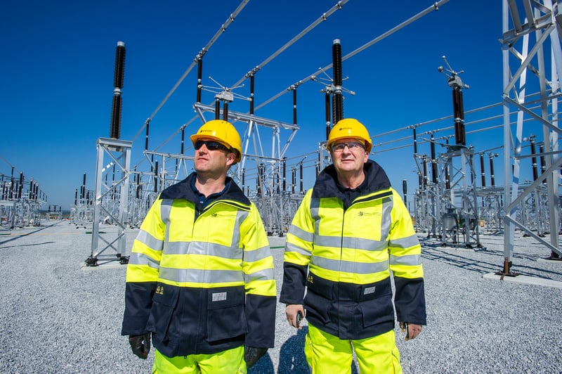 Transmission employees in PPE Two SSEN Transmission employees in PPE.