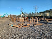 Piling works being carried.