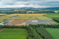 Aerial view of substation site.