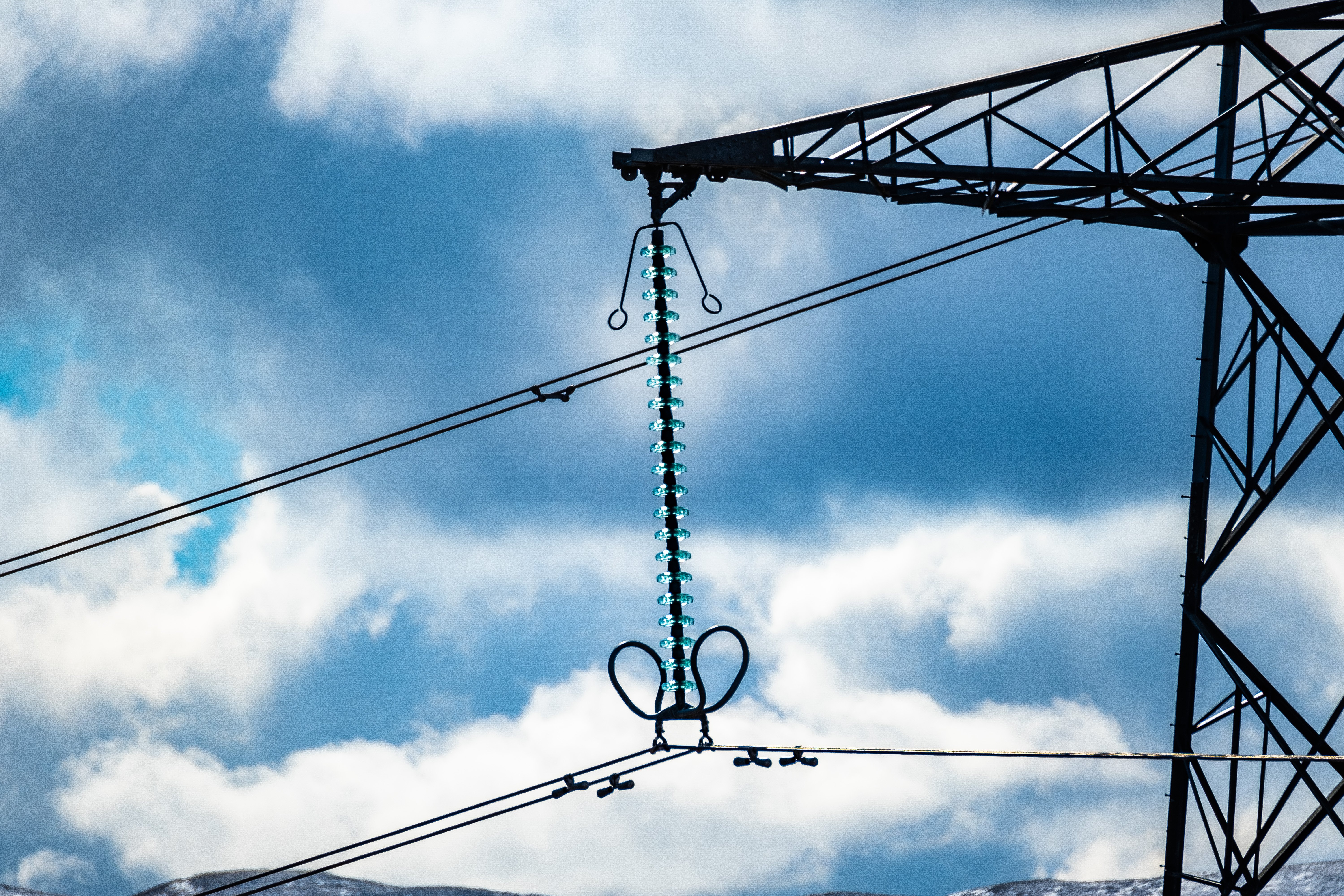 Side view of tower lines.