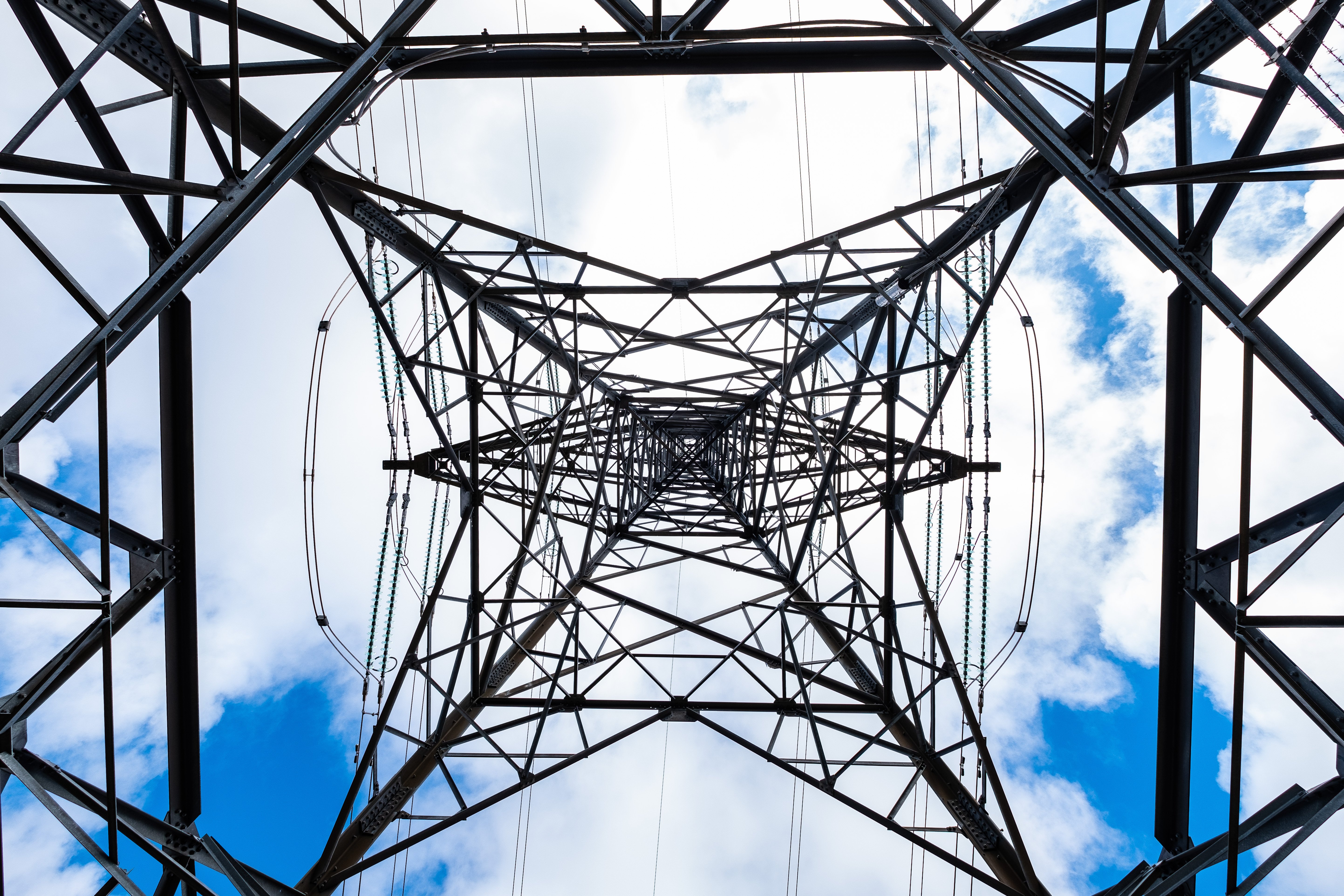 an image of steel lattice tower an image of steel lattice tower