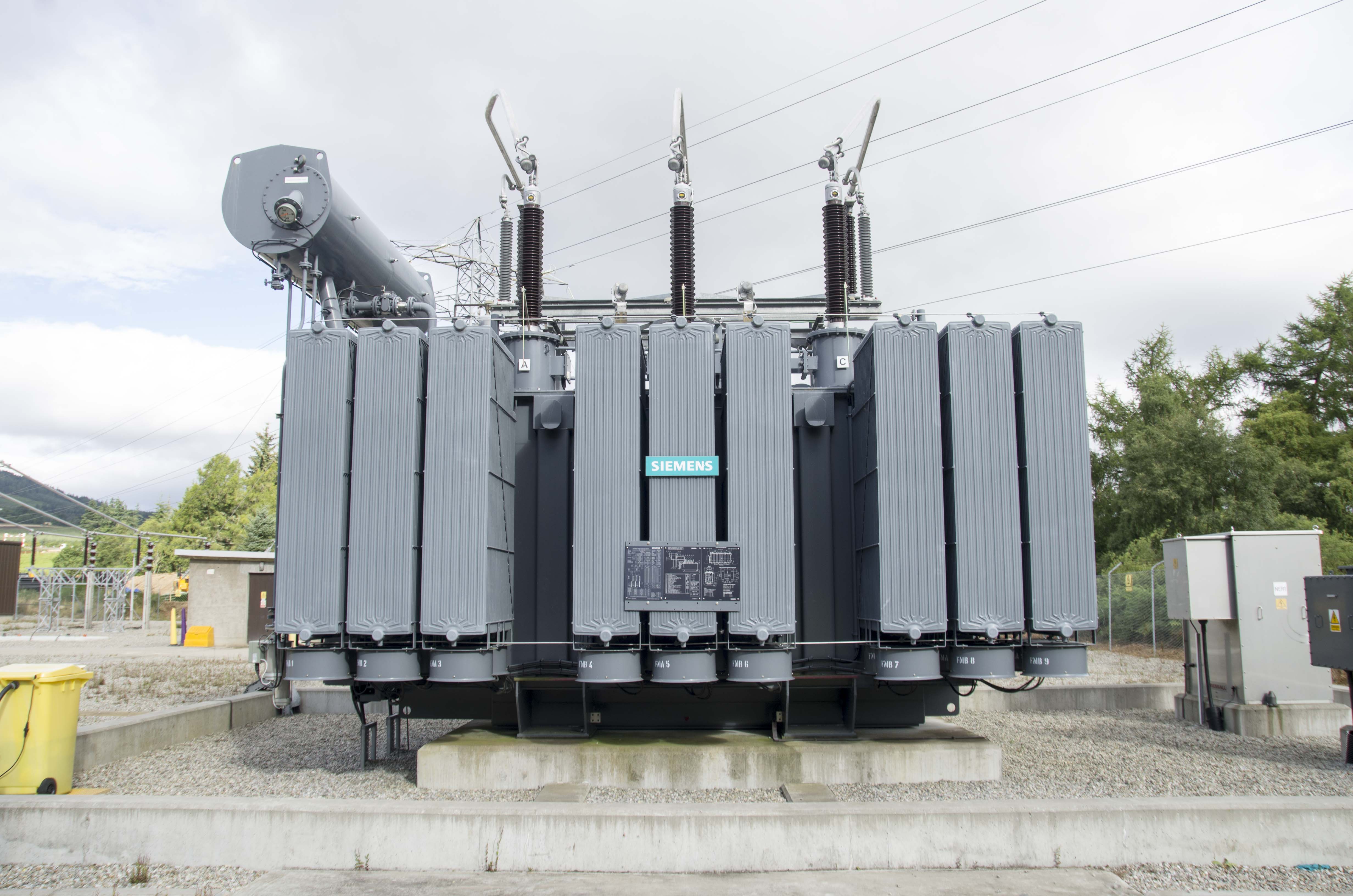 Alness site visit Substation infrastructure.