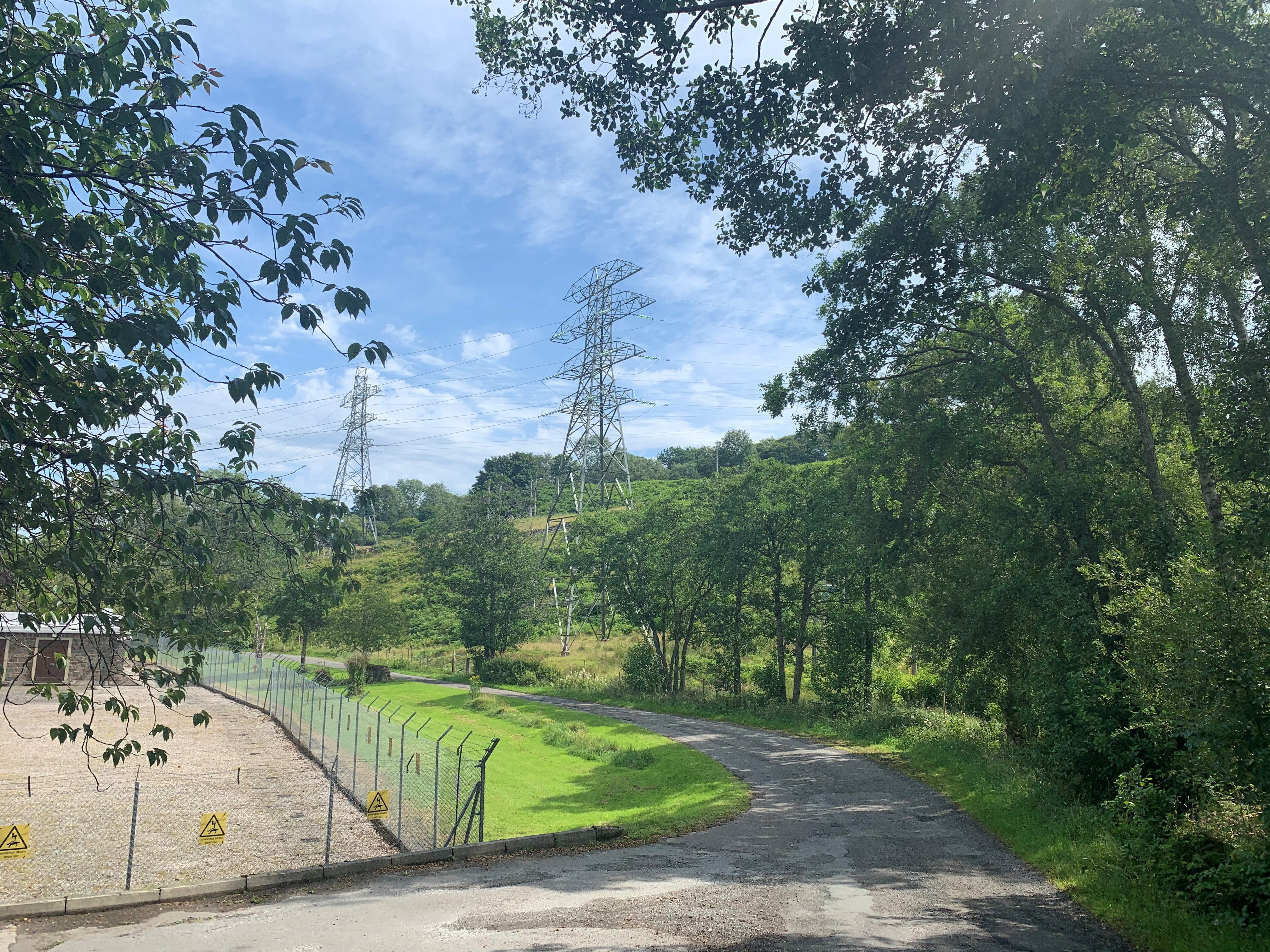 Asset Metal transmission towers.