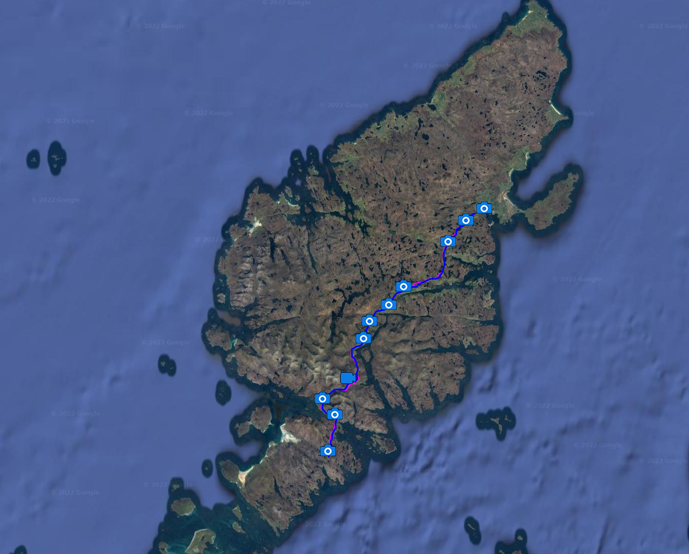 Map of Harris Map of Harris.