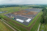 Aerial view of Substation grounds.