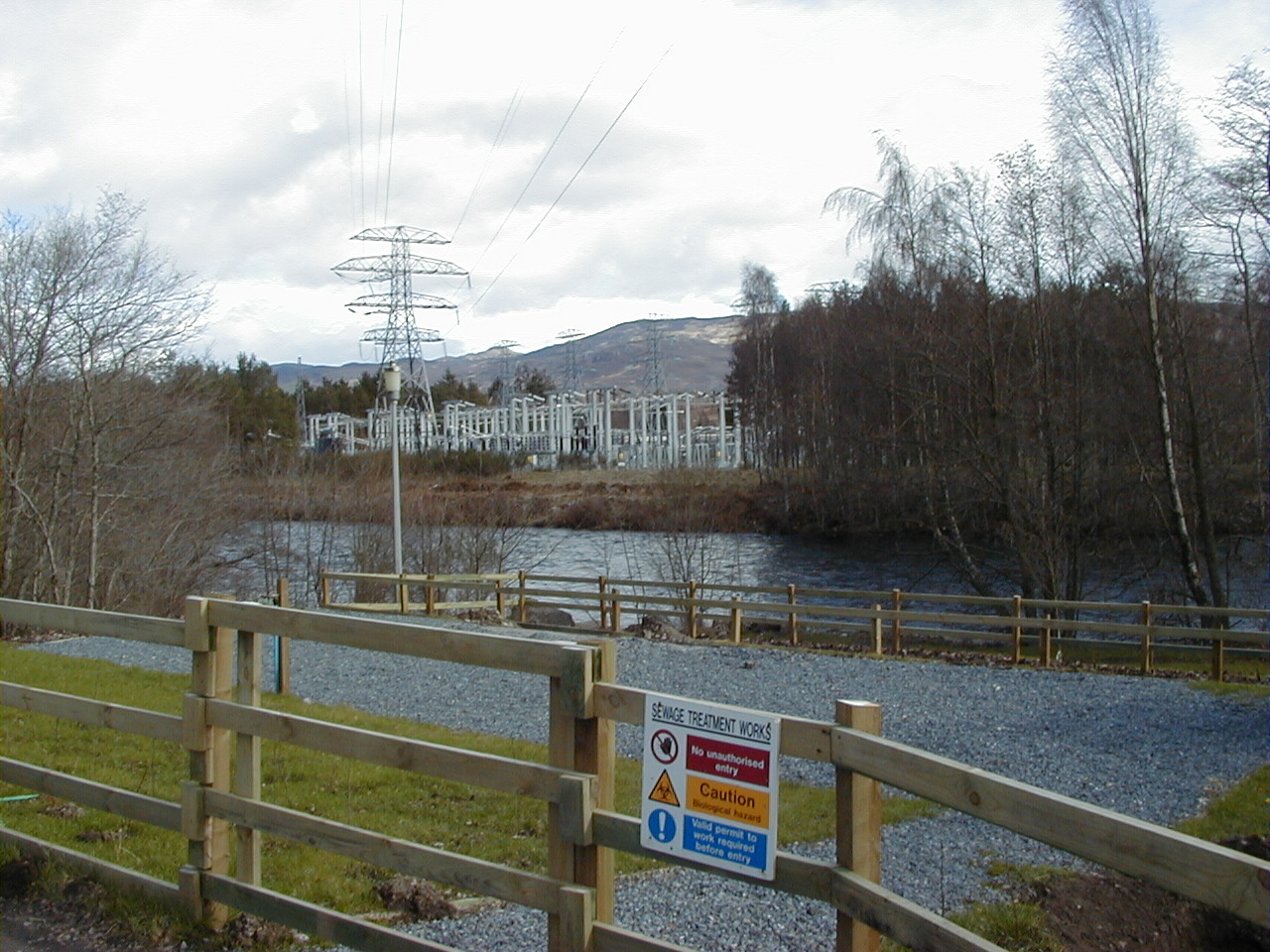 Loch view of site.