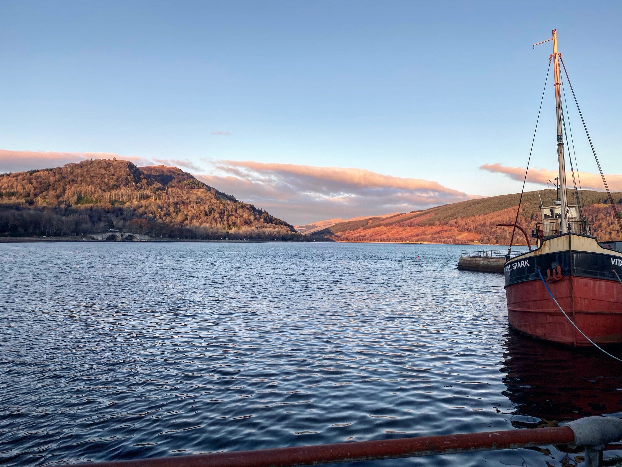View of harbour at Inveraray.