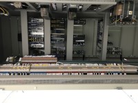A metal container filled with electrical equipment.