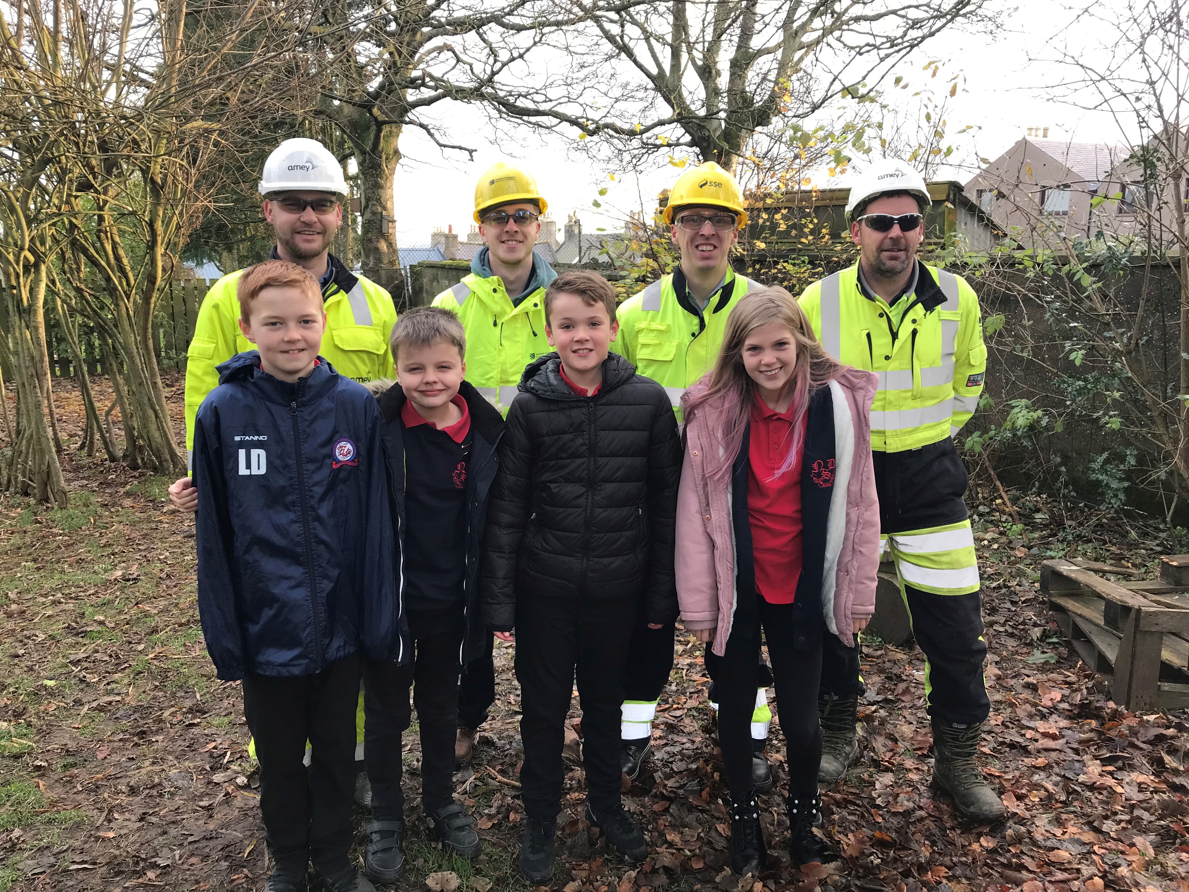 Local school gets a helping hand from New Deer substation team