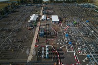 A substation under construction.