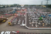 A substation under construction.