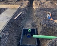 Fibre and drainage works in progress.