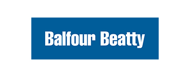 White on blue Balfour Beatty logo