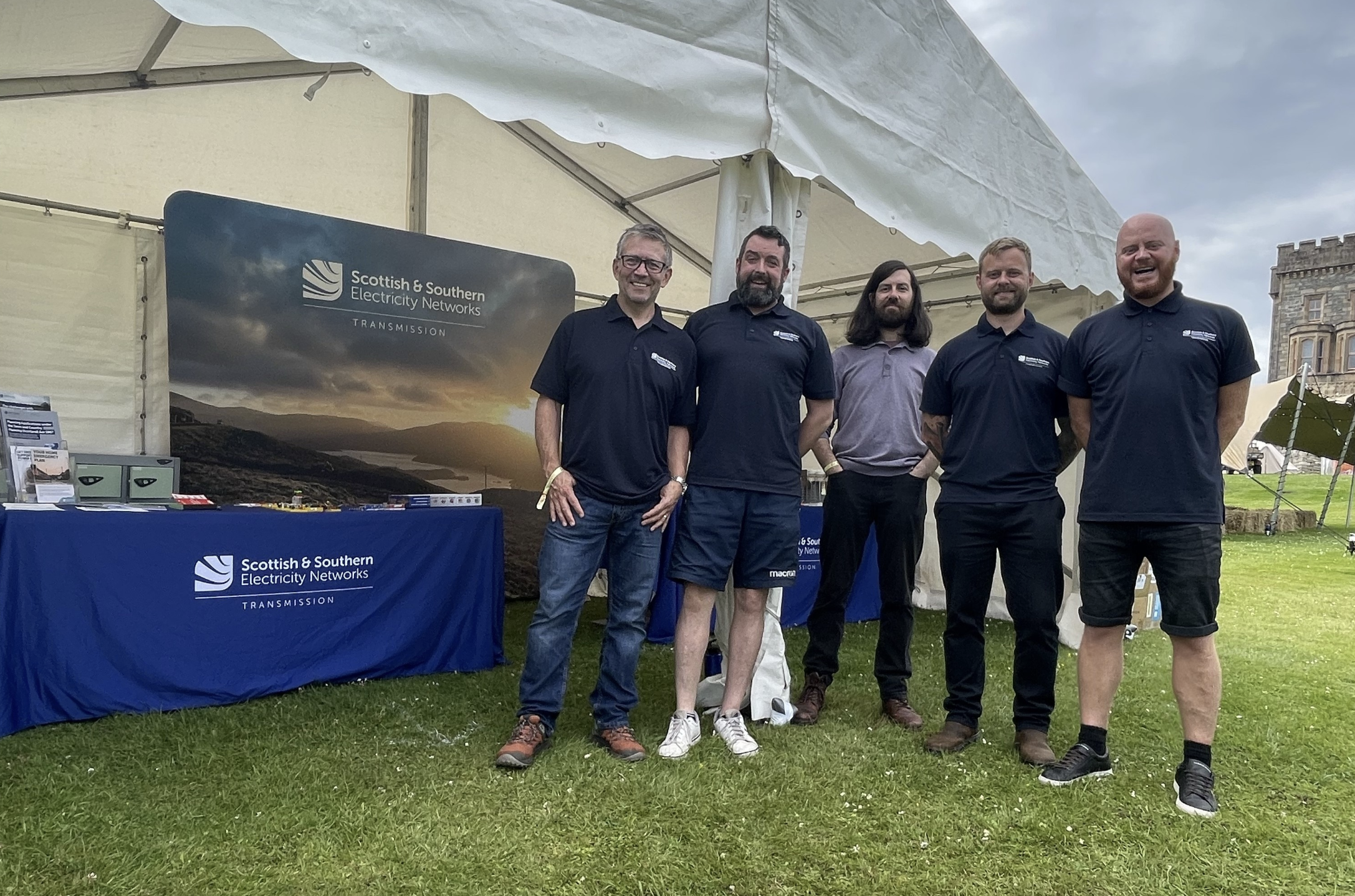 Image of SSEN Transmission team at HebCelt 2025 