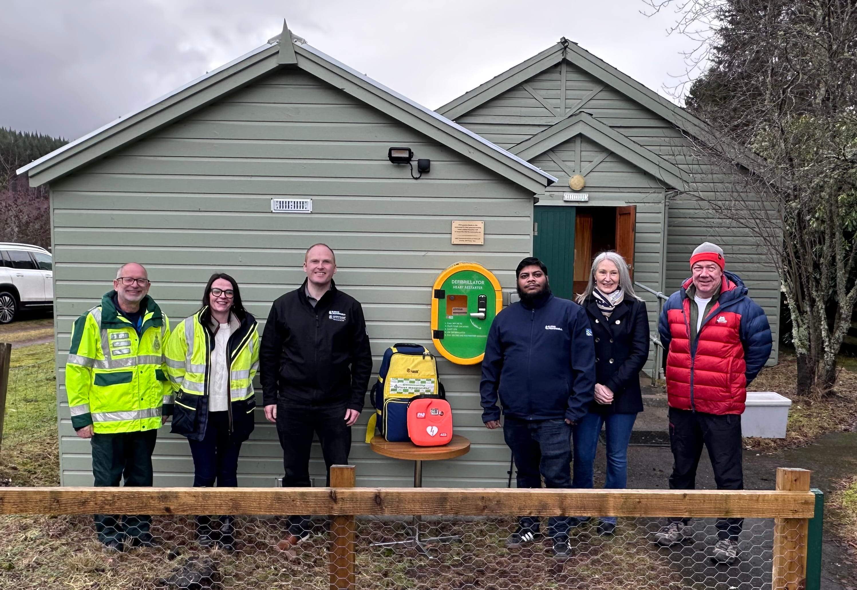 Kynachan Hall defib donation