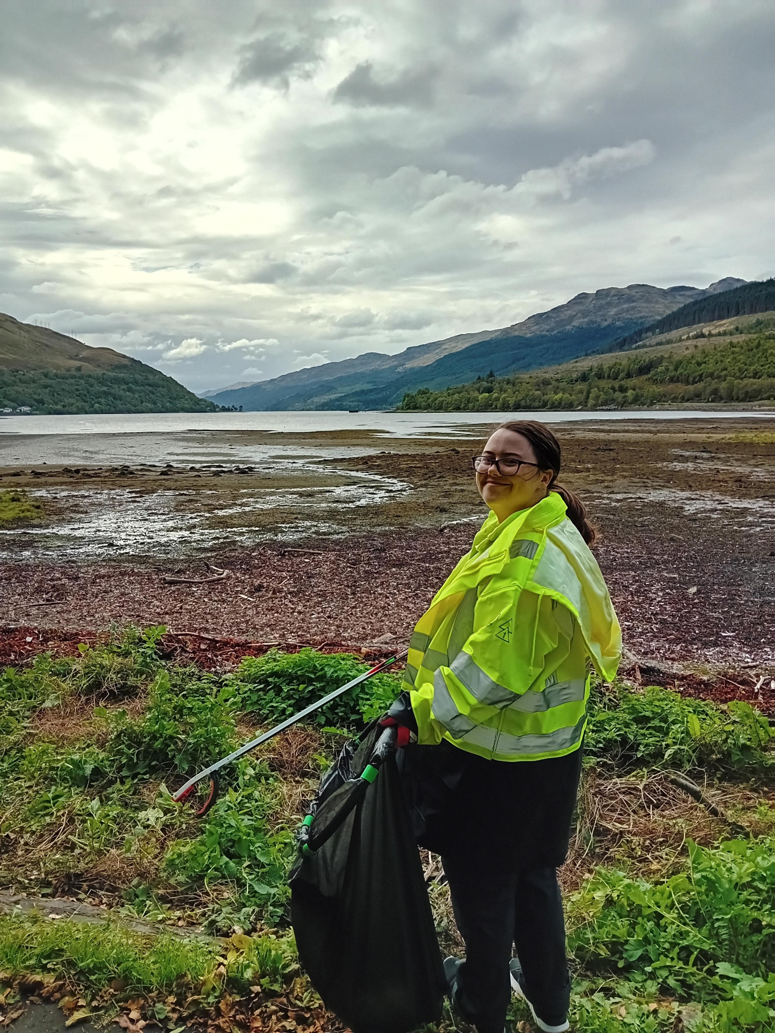 Teams cleared over four bags of discarded rubbish near Arrochar