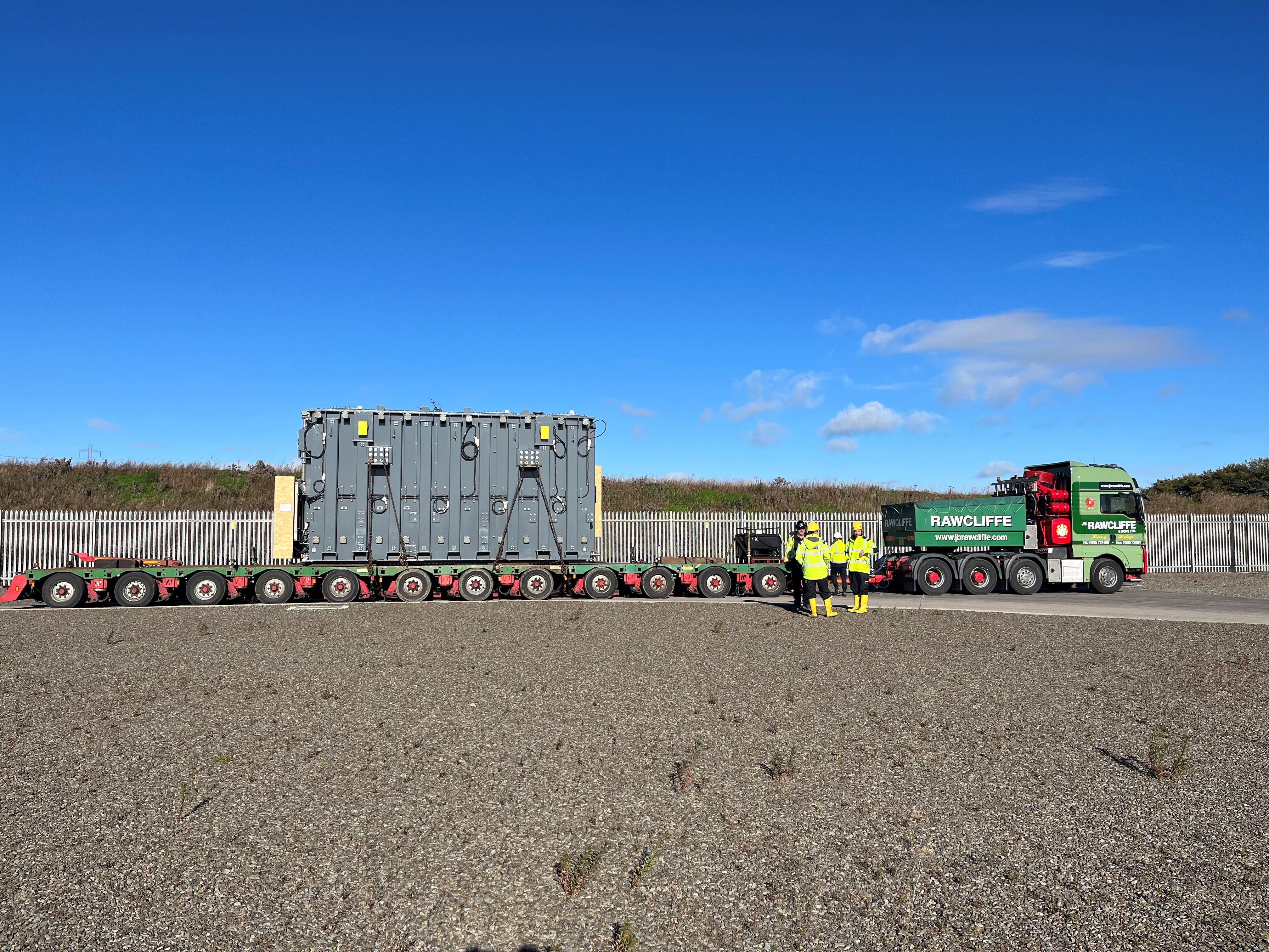 2. SSEN Transmission_The 130-tonne transformer was transported via a specialist 12-axle vehicle to Rothienorman Substation in October..jpg