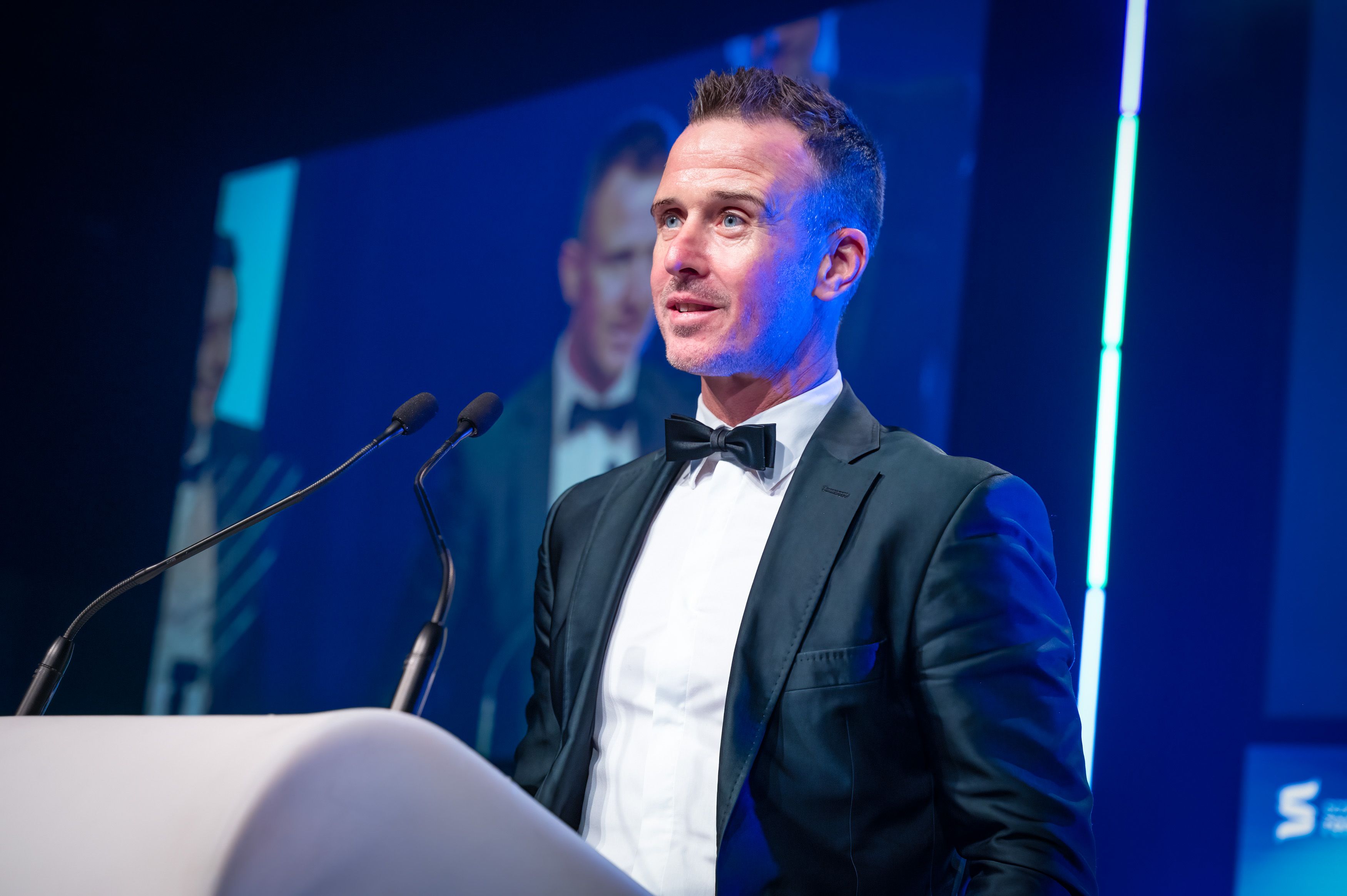 2. SSEN Transmission_Deputy Project Manager James McColl accepted the award at the Scottish Green Energy Awards.jpeg